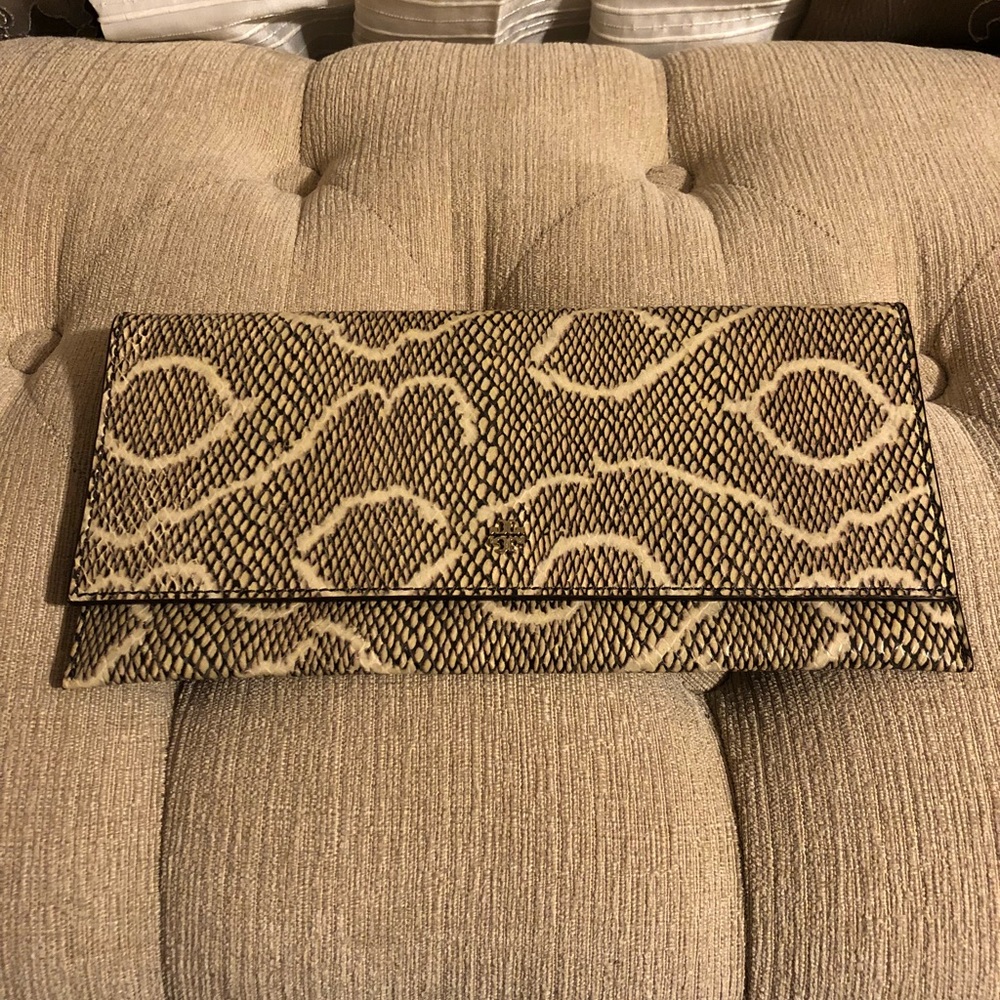 Tory Burch Snakeskin Clutch